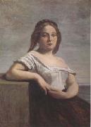Jean Baptiste Camille  Corot La blonde Gasconne (mk11) Spain oil painting artist